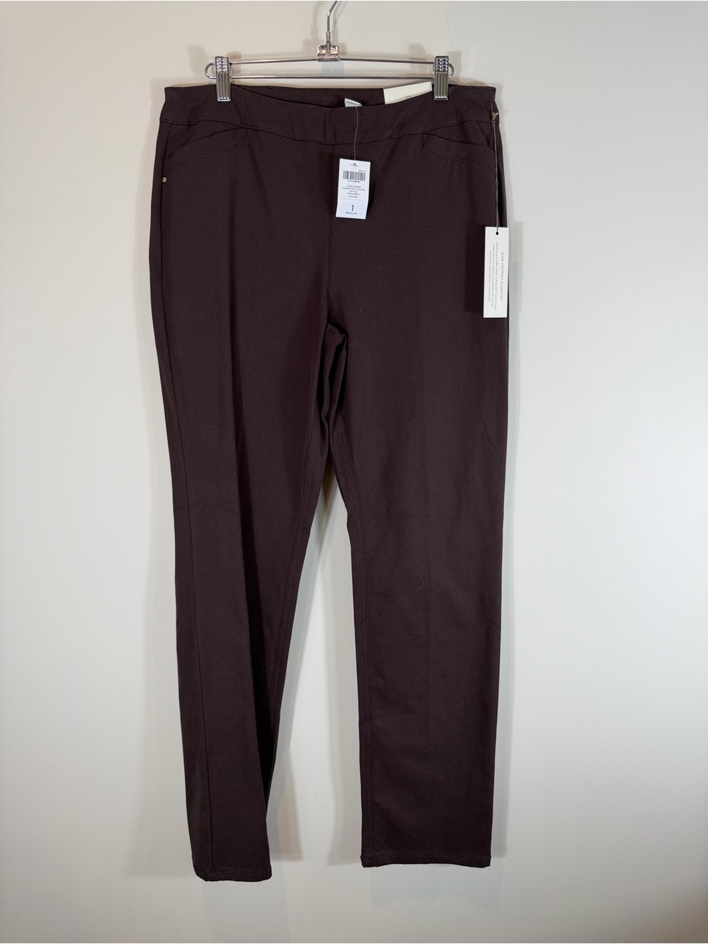 NWT Chico's Dark Brown So Slimming Madison Pants Chico size 1R or size 8